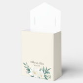 花エレガント緑の白の黒の好意ボックス フェイバーボックス (オープン)