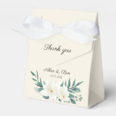 花エレガント緑の白の黒の好意ボックス フェイバーボックス (正面サイド)