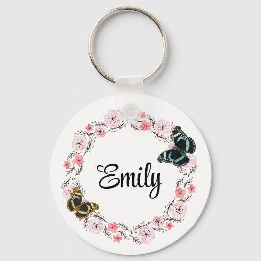 花エレガント背 キーホルダー (正面)