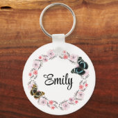 花エレガント背 キーホルダー (正面)