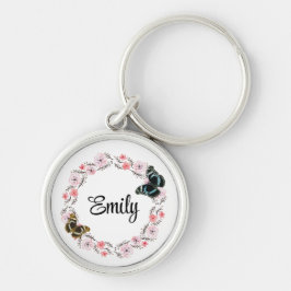 花エレガント背 キーホルダー