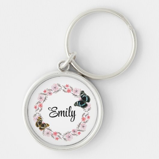 花エレガント背 キーホルダー (正面)