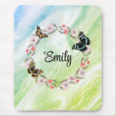 花エレガント背 マウスパッド (正面)