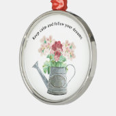 花エレガント背 メタルオーナメント (左)