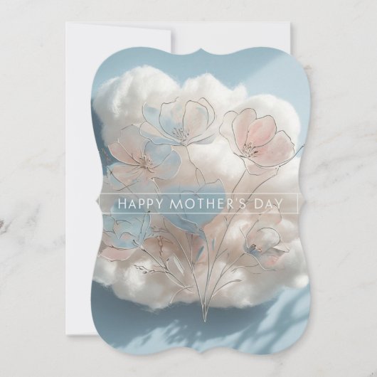 花エレガント花束母のデイカード (正面)