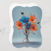 花エレガント花束母のデイカード (正面/裏面)