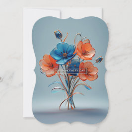 花エレガント花束母のデイカード