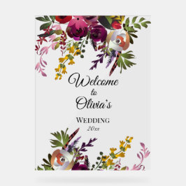 花エレガント花束 アクリルサイン