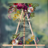 花エレガント花束 アクリルサイン (ニュートラル)