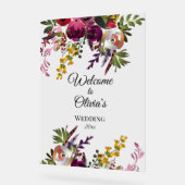 花エレガント花束 アクリルサイン (傾斜)