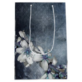 花エレガント花 ミディアムペーパーバッグ (裏面)