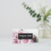 花エレガント芽 |フローリスト 名刺 (スタンド正面)