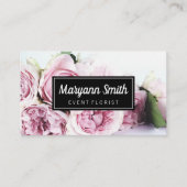 花エレガント芽 |フローリスト 名刺 (正面)