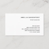 花エレガント葉と羽 名刺 (裏面)