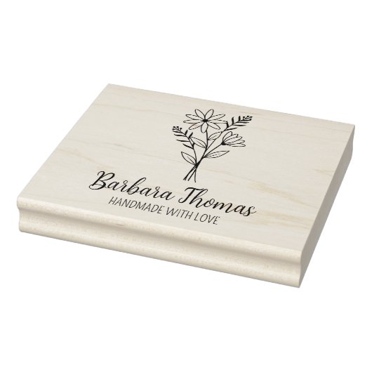 花エレガント製カスタム手作り大型 ラバースタンプ (スタンプ)