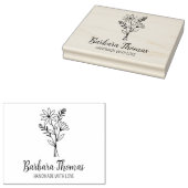 花エレガント製カスタム手作り大型 ラバースタンプ (押印)