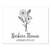 花エレガント製カスタム手作り大型 ラバースタンプ (インプリント)