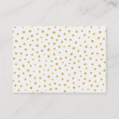 花エレガント赤ちゃんシャワーおむつラッフルカード エンクロージャーカード (裏面)