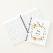 花エレガント赤ちゃんシャワーギフトリストノートブック ノートブック (内部)