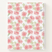 花エレガント赤ちゃんシャワーギフトリストノートブック ノートブック (裏面)
