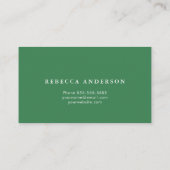 花エレガント金ゴールドフェイクグリッター花屋 名刺 (裏面)