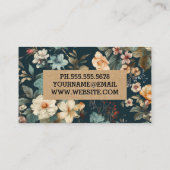 花エレガント類 |クラシック 名刺 (裏面)