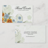 花エレガント類 | フローリスト | イベントプランナー 名刺 (正面/裏面)