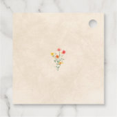 花エレガント60年パーティーフローラ60誕生日 フェイバータグ (裏面)