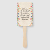 花エレガント70年パーティーフローラ70誕生日 ハンドファン (裏面)