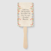 花エレガント90年パーティーフローラ90誕生日 ハンドファン (裏面)