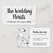 花エレガント 名刺 (正面/裏面)