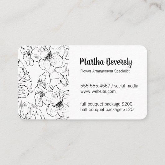 花エレガント 名刺 (裏面)