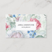 花エレガントQRコード | アポイントメント 名刺 (正面)