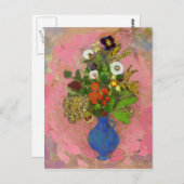 花オディロン・リドン1905フローラ絵画ズ ポストカード (正面/裏面)