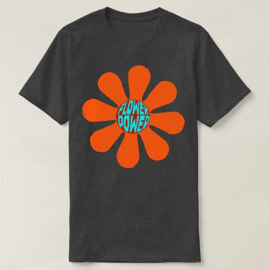 花オレンジ Tシャツ (デザイン正面)
