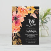 花オンブラックブライダルシャワー招待状 (スタンド正面)