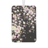 花カスケーディングピンクの花 カーエアーフレッシュナー (裏面)