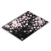 花カスケーディングピンクの花 ノートブック (左側)