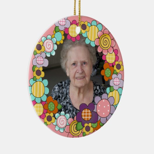 花カスタマイズリングや輪写真オーナメント セラミックオーナメント (右)