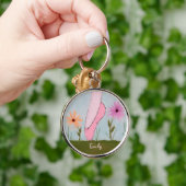 花カスタマイズ可能なKeychainのバレエ キーホルダー (手)
