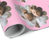 花カスタムの写真 ラッピングペーパー (ロールコーナー)