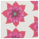 花カスタム団木綿（幅56インチ）織物 ファブリック (クローズアップ)