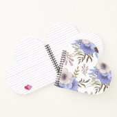 花カスタム心型螺旋 ノートブック (内部)