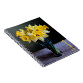 花カスタム瓶鮮やかの中の水仙の静物生活 ノートブック (右側)