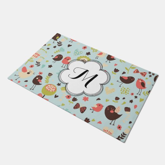 花カスタム畑で楽しむ鳥たち|過去記事 ドアマット (アングル)