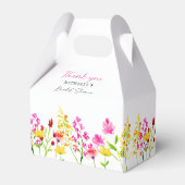 花カスタム ワイルドフラワー ブライダルシャワースクリプト フェイバーボックス (裏面サイド)