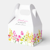 花カスタム ワイルドフラワー ブライダルシャワー スクリプト フェイバーボックス (正面サイド)