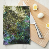 花カッコいいのユニークトレンディーデジタル芸術 キッチンタオル (四つ折り)