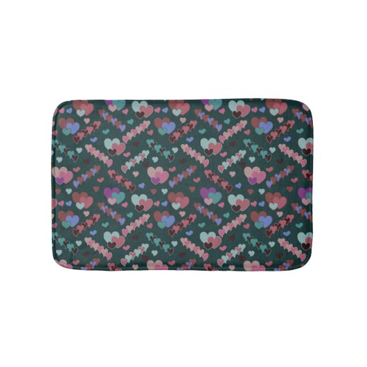 花カッコいい柄 バスマット (正面)