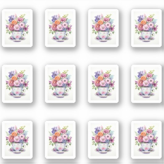 花カップ1 シール (正面)